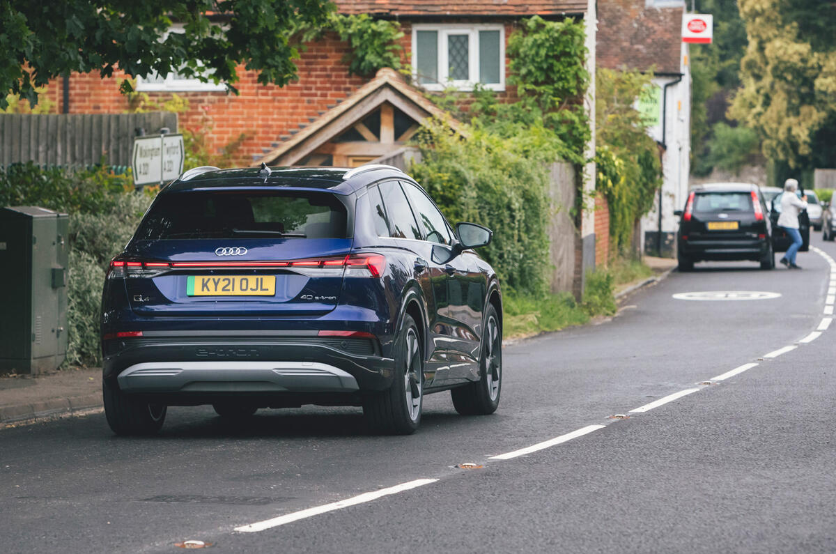 4 Audi Q4 E tron 2021 long term review on road rear 4 Audi Q4 E tron 2021 long term review on road rear