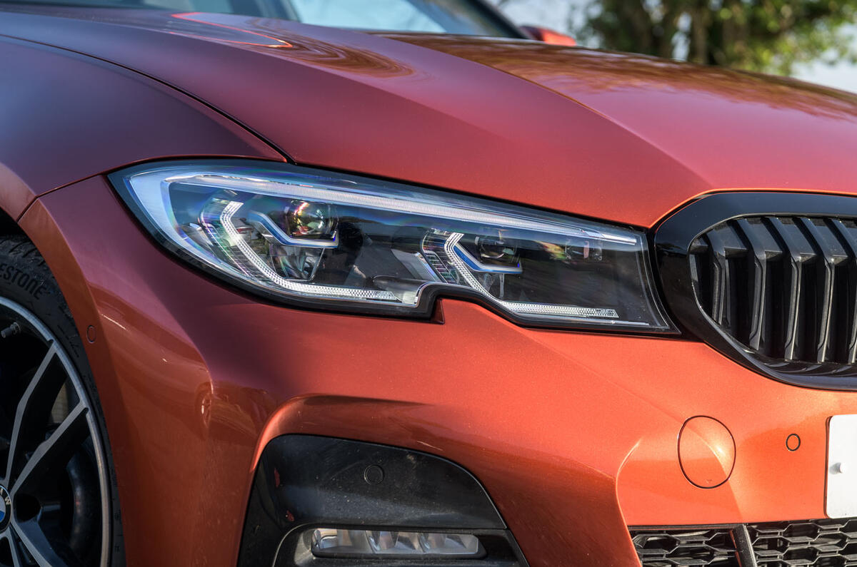 BMW 3 Series 330e 2020 long-term review - headlights BMW 3 Series 330e 2020 long-term review - headlights