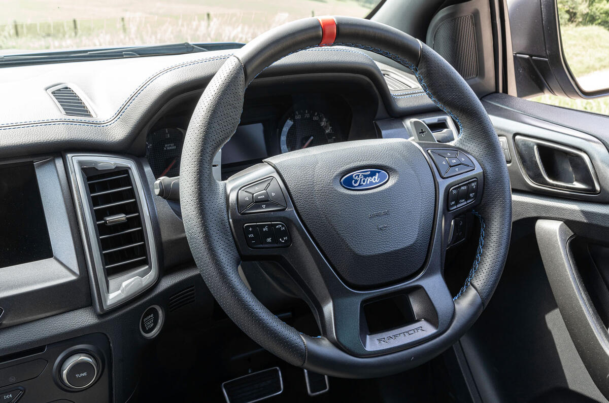 Ford Ranger Raptor 2019 long term review - steering wheel