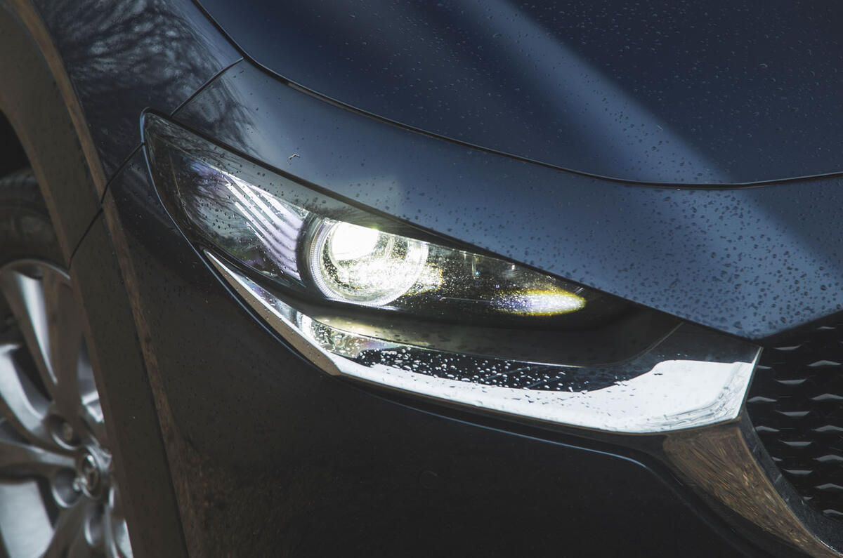5 Mazda MX 30 2021 long term review headlights 5 Mazda MX 30 2021 long term review headlights