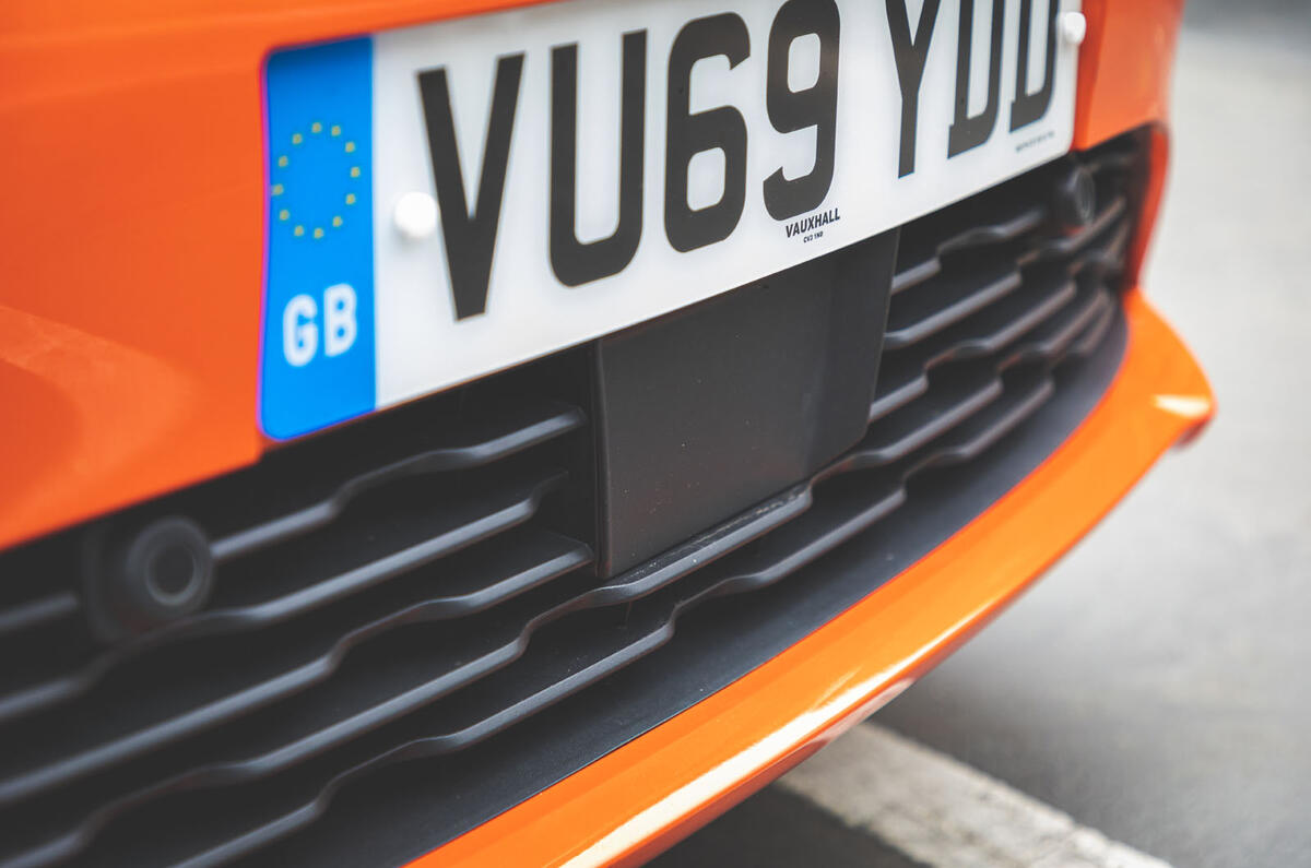 Vauxhall Corsa 2020 long-term review - ADAS sensor