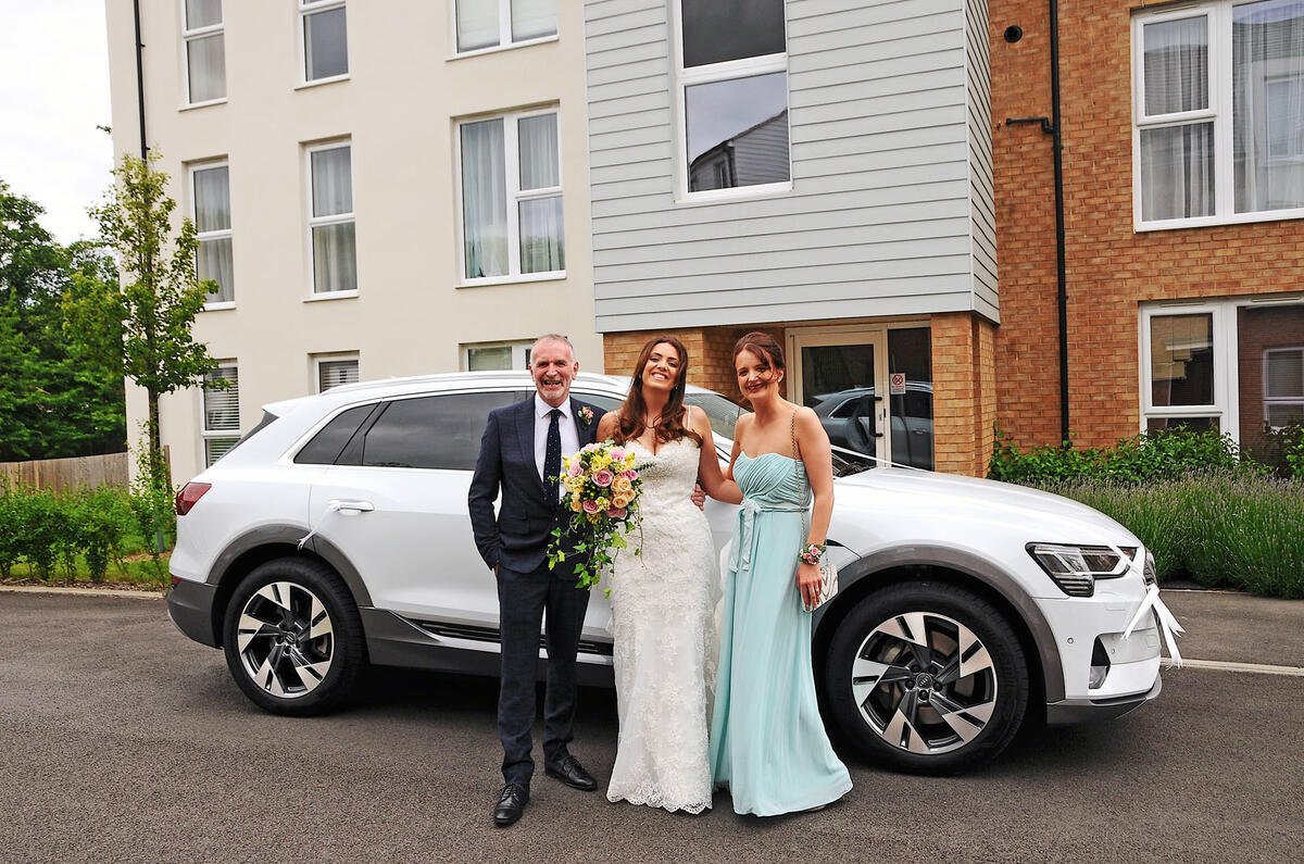 Audi E-tron 2019 long-term review - wedding car