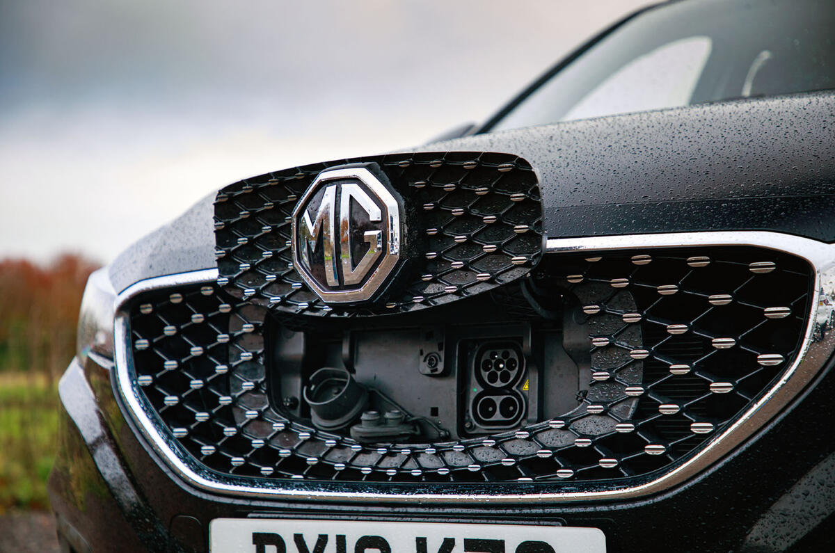 MG ZS EV 2020 long-term review - charging port