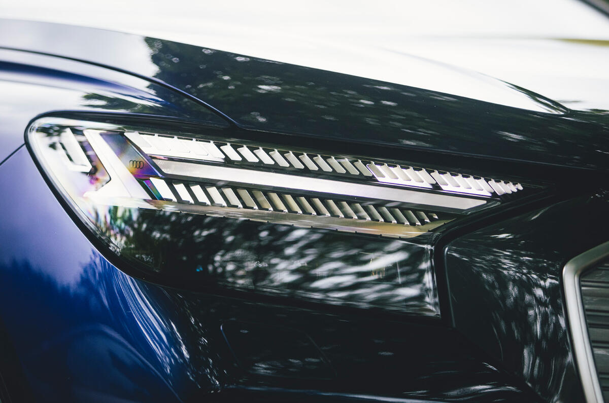 6 Audi Q4 E tron 2021 long term review headlights 6 Audi Q4 E tron 2021 long term review headlights