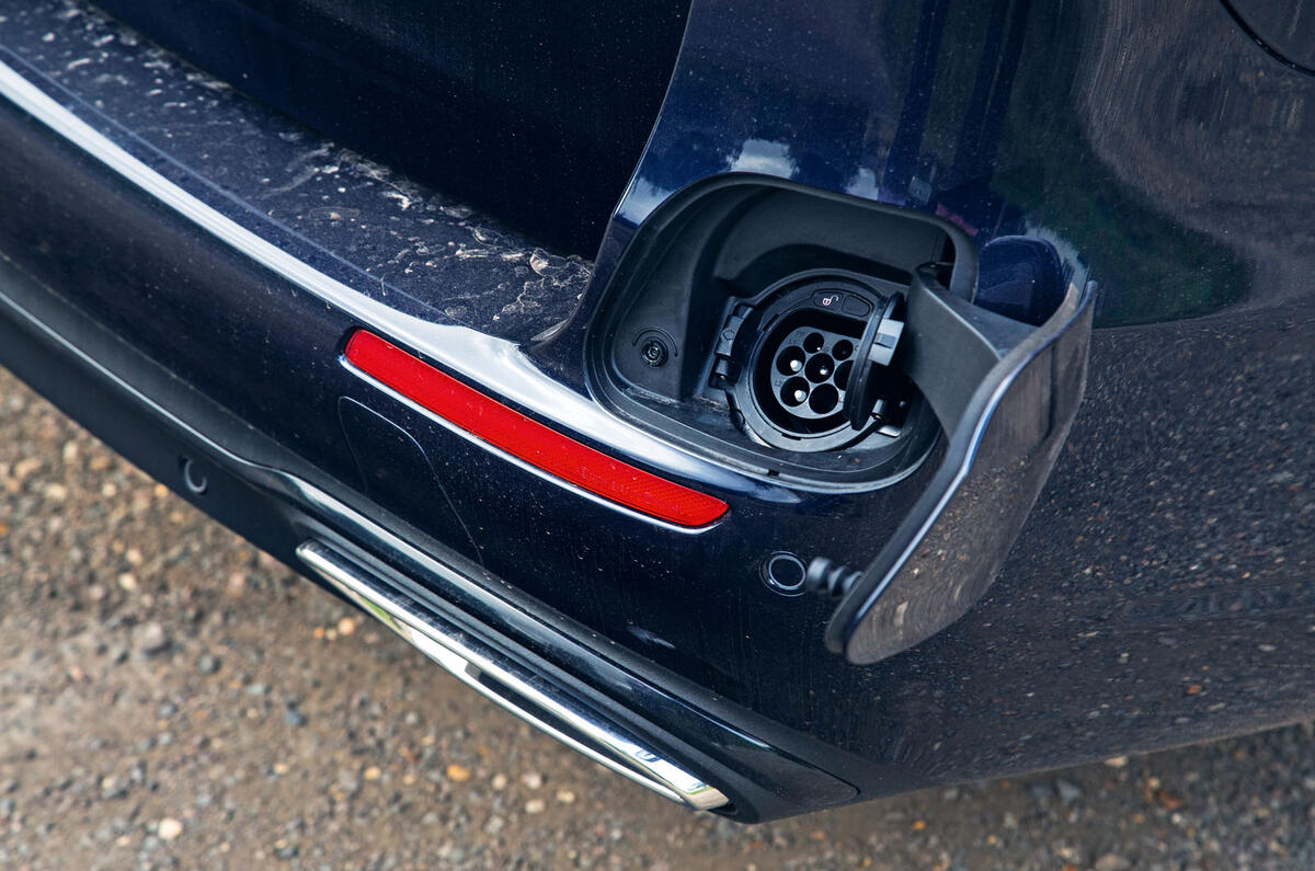 Mercedes E300de 2019 long-term review - charging port