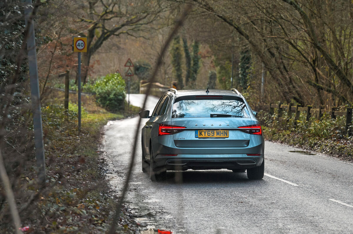 Skoda Superb 2020 long term review - on the road rear Skoda Superb 2020 long term review - on the road rear