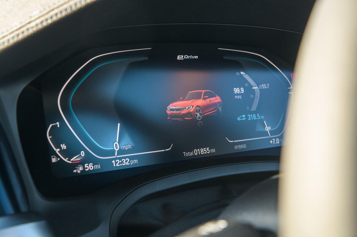 BMW 3 Series 330e 2020 long-term review - instruments BMW 3 Series 330e 2020 long-term review - instruments