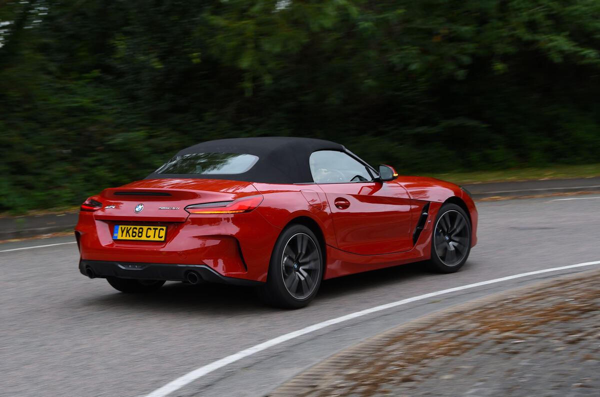BMW Z4 2019 long-term review - cornering rear