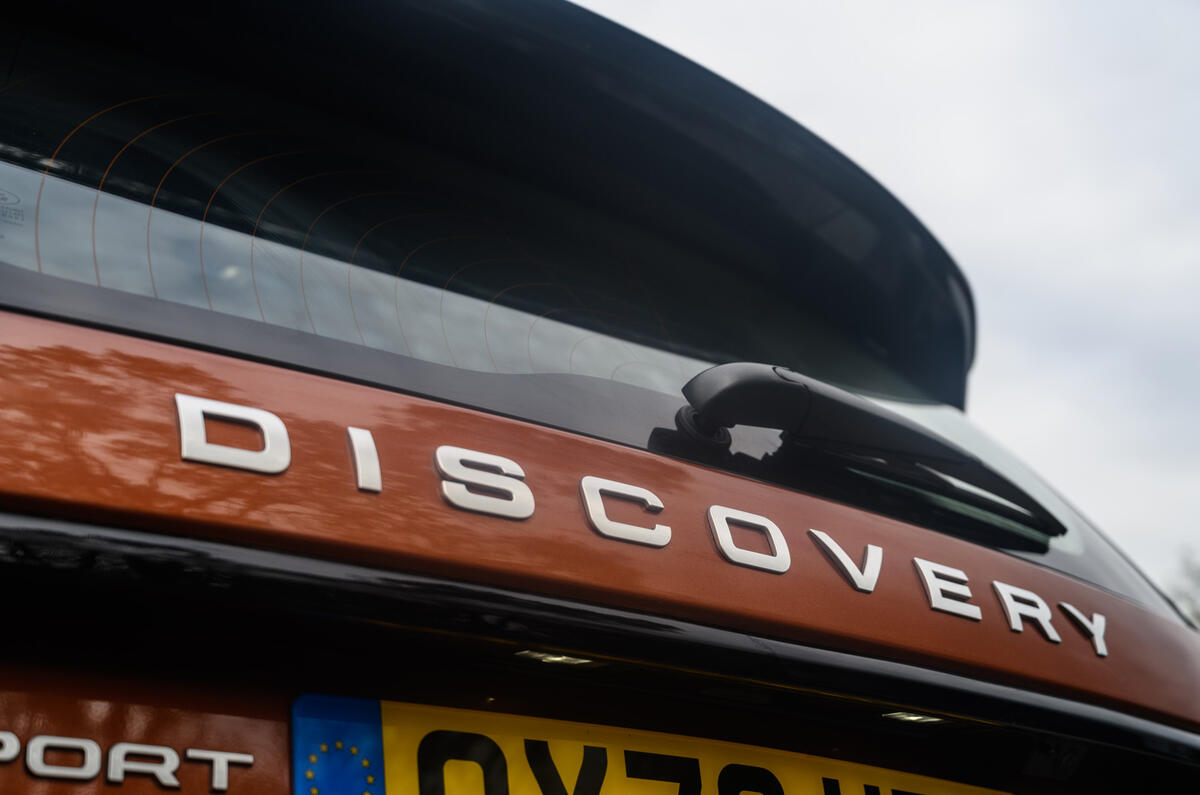 Land Rover Discovery Sport 2020 long-term review - rear badge Land Rover Discovery Sport 2020 long-term review - rear badge