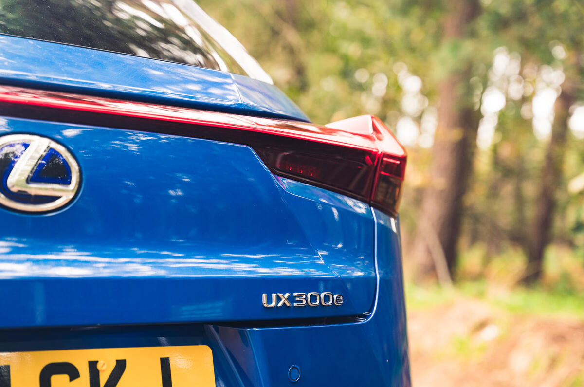 8 Lexus UX300e 2022 long term review rear lights 8 Lexus UX300e 2022 long term review rear lights