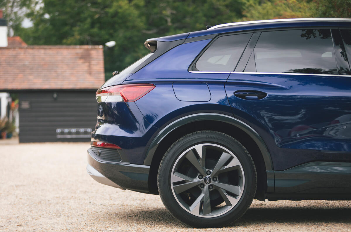 9 Audi Q4 E tron 2021 long term review rear end 9 Audi Q4 E tron 2021 long term review rear end