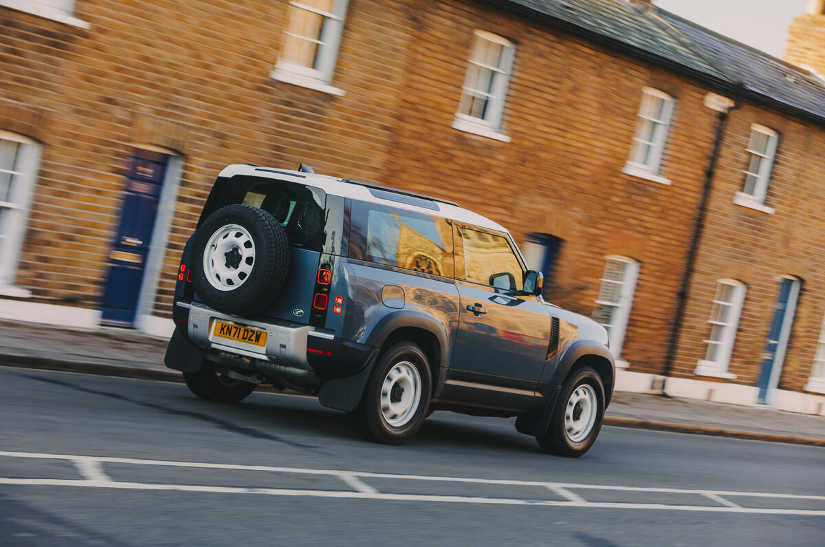 9 Land Rover Defender 2022 long term review on road rear 9 Land Rover Defender 2022 long term review on road rear