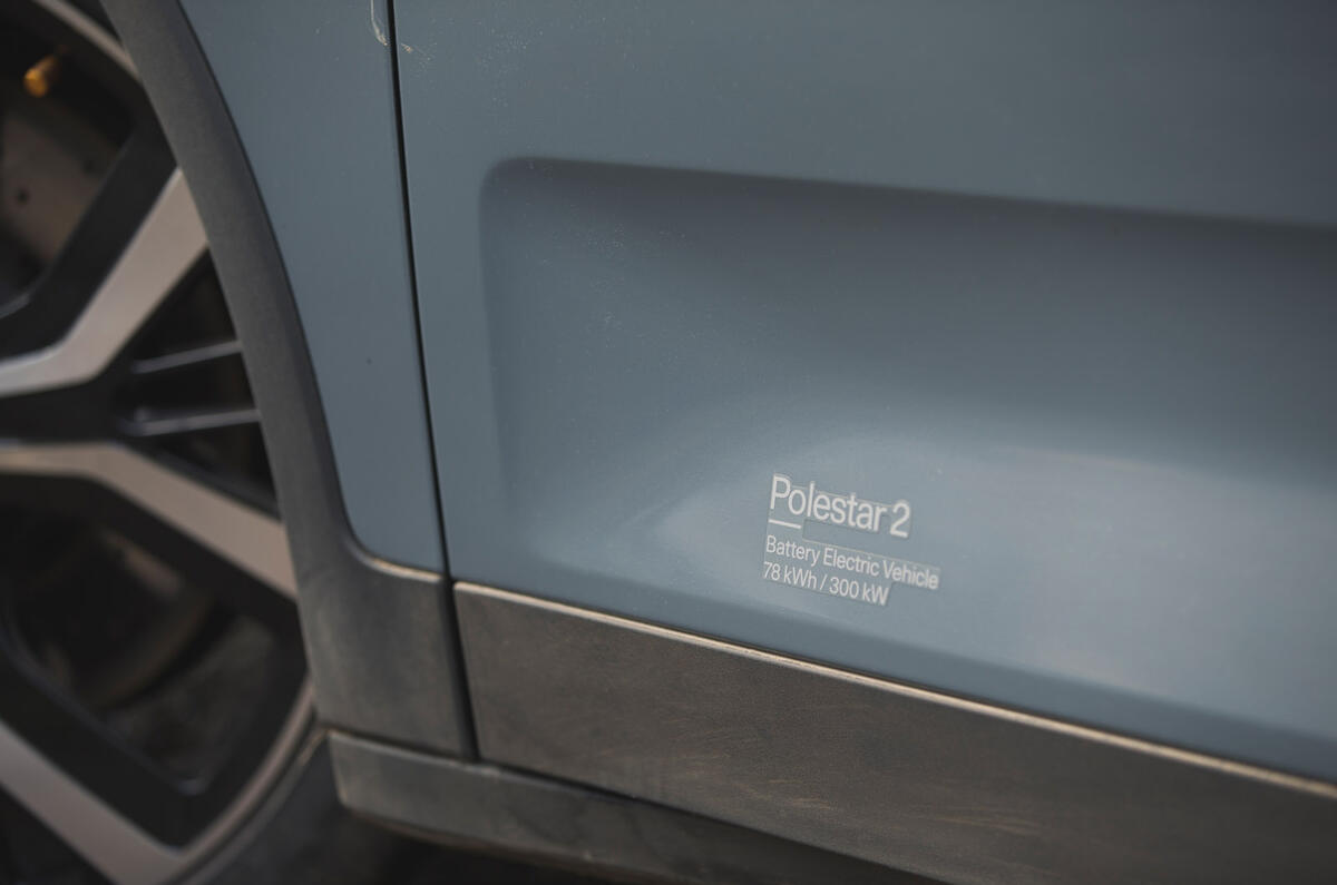 9 Polestar 2 2022 long term review side decals 9 Polestar 2 2022 long term review side decals