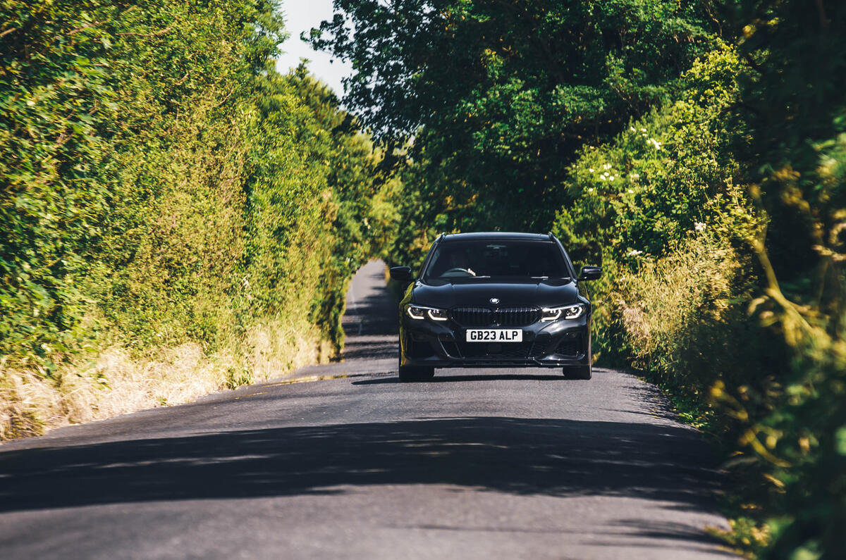 Alpina D3 S nose on from distance Alpina D3 S nose on from distance