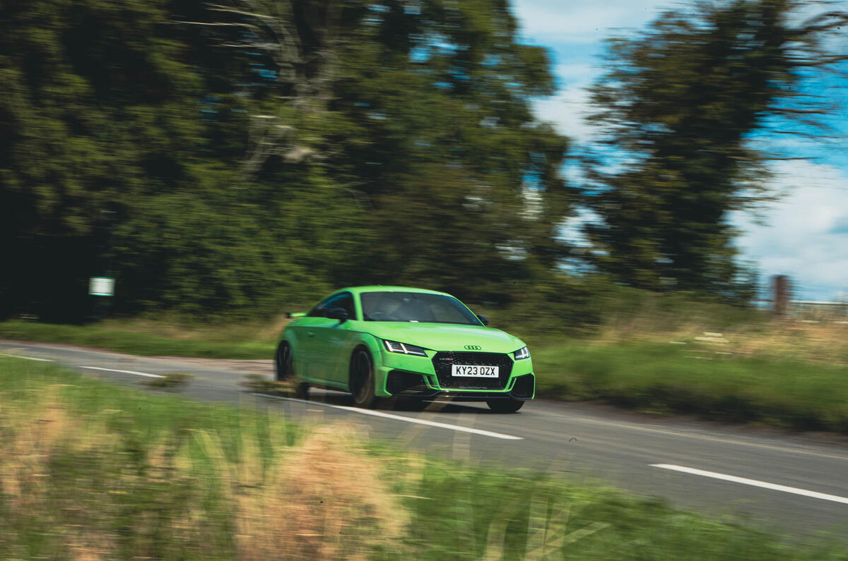 Audi TT RS cornering Audi TT RS cornering