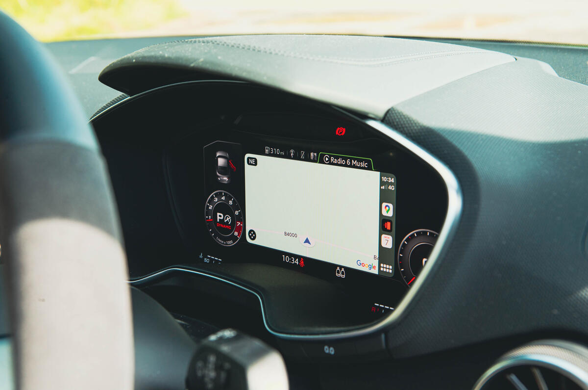 Audi TT RS digital display Audi TT RS digital display