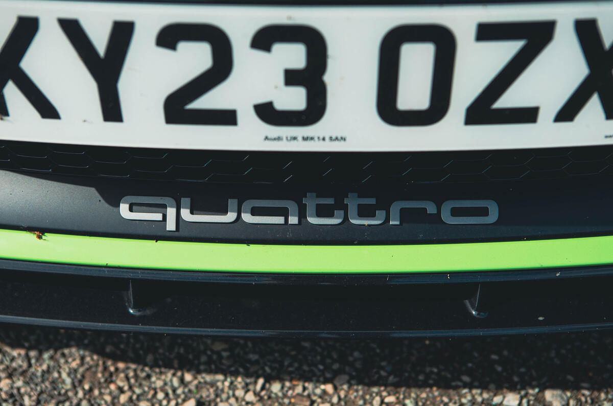 Audi TT RS quattro badge Audi TT RS quattro badge