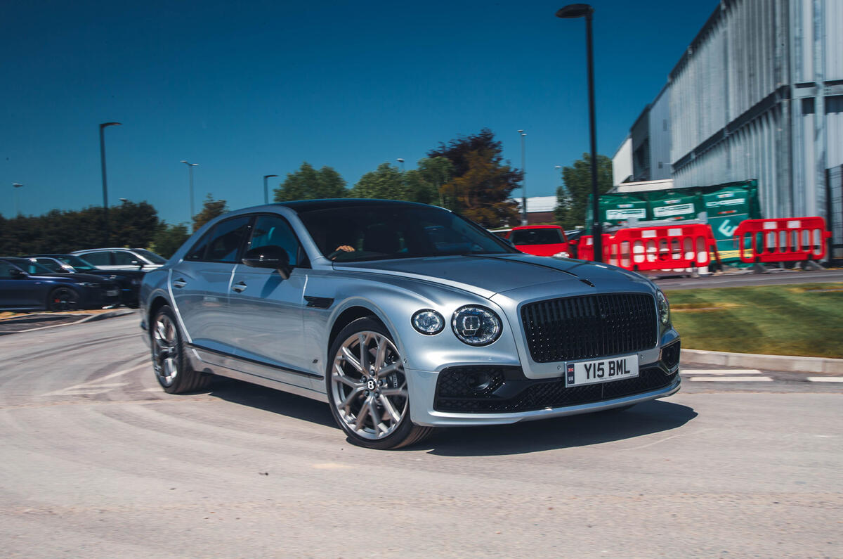 Bentley Flying Spur cornering Bentley Flying Spur cornering