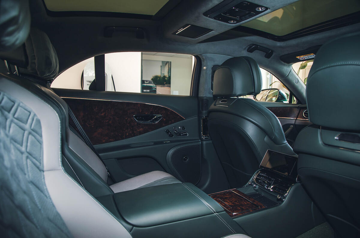 Bentley Flying Spur rear interior Bentley Flying Spur rear interior