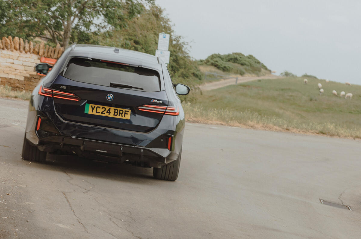 BMW i5 Touring rear cornering BMW i5 Touring rear cornering