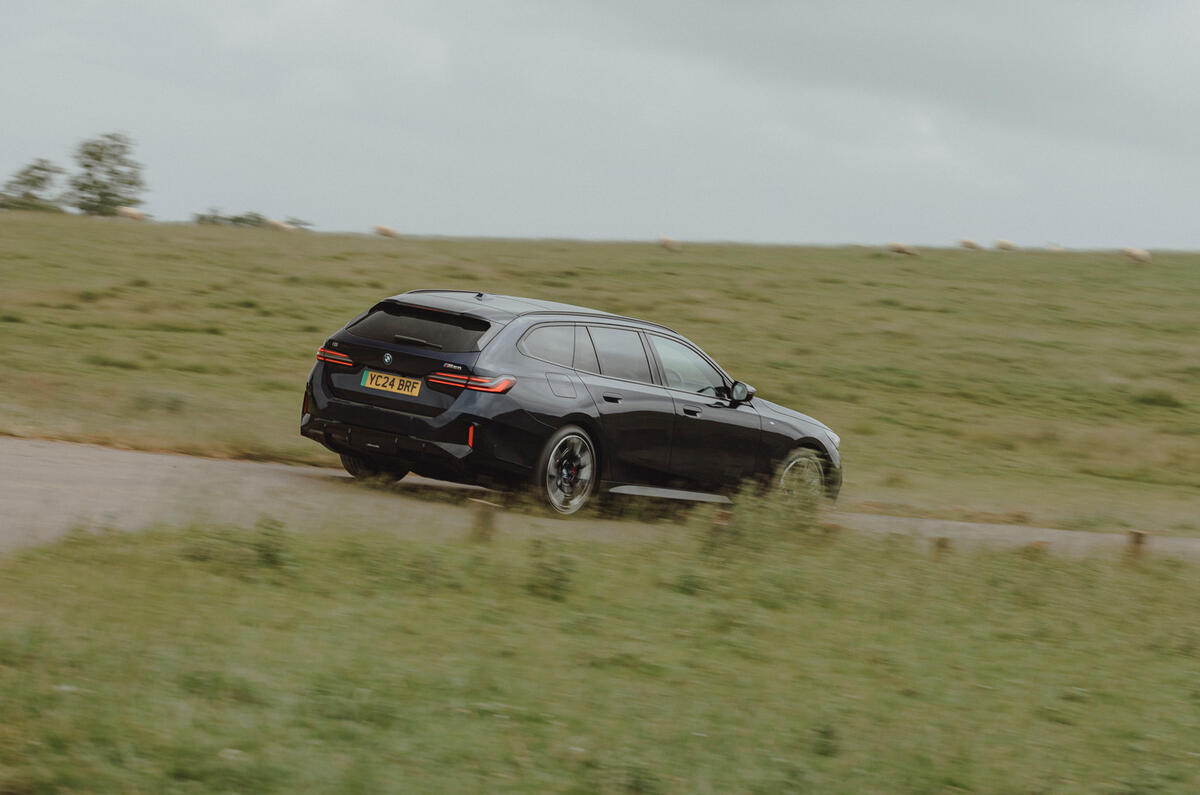BMW i5 Touring side cornering BMW i5 Touring side cornering