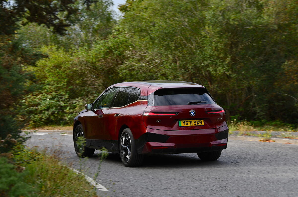 BMW iX rear dynamic