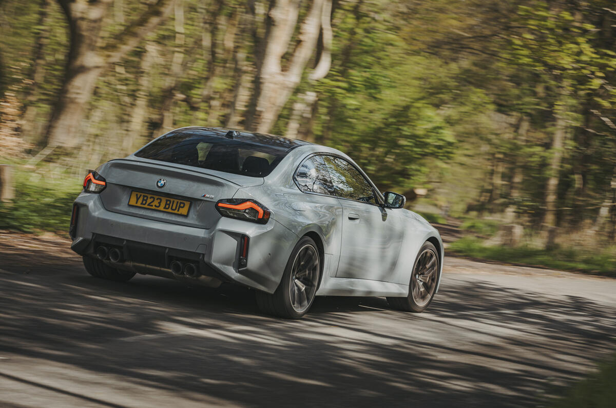 BMW M2 hard cornering rear
