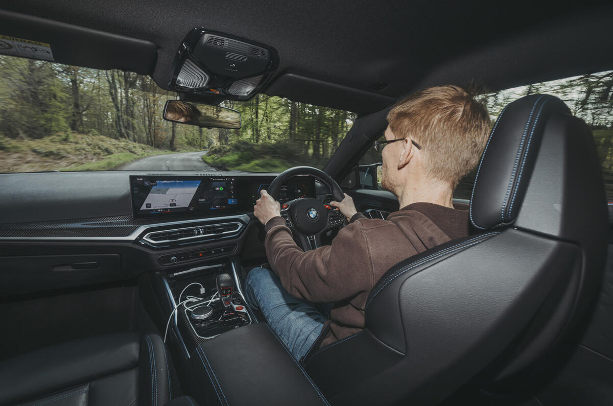 BMW M2 over the shoulder