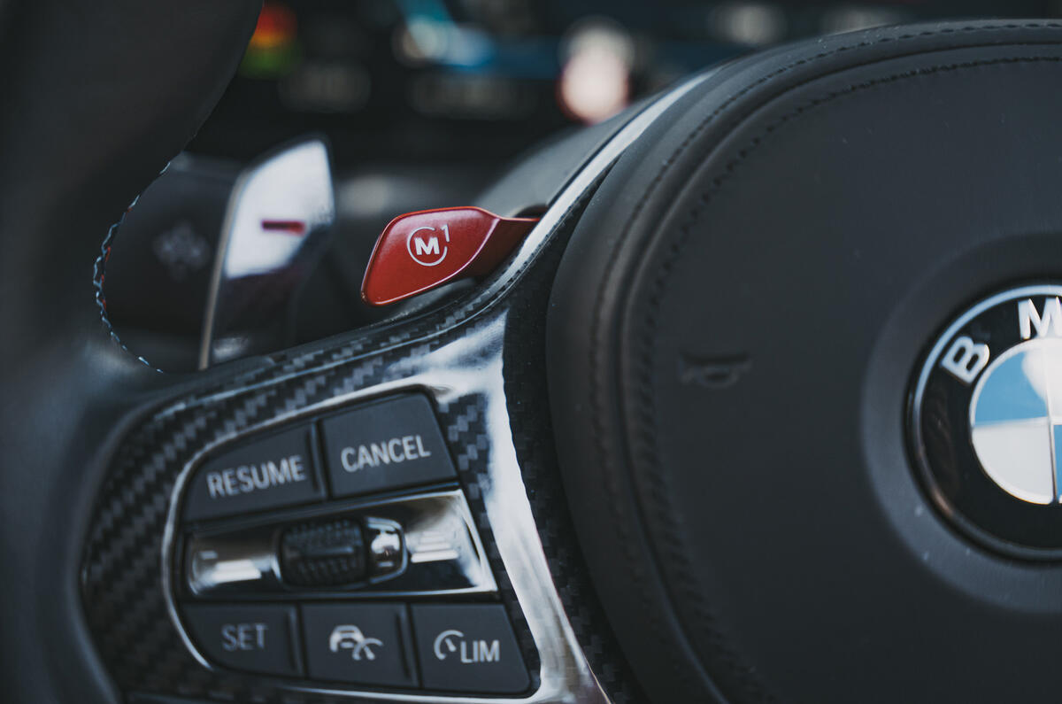 BMW M2 steering wheel buttons