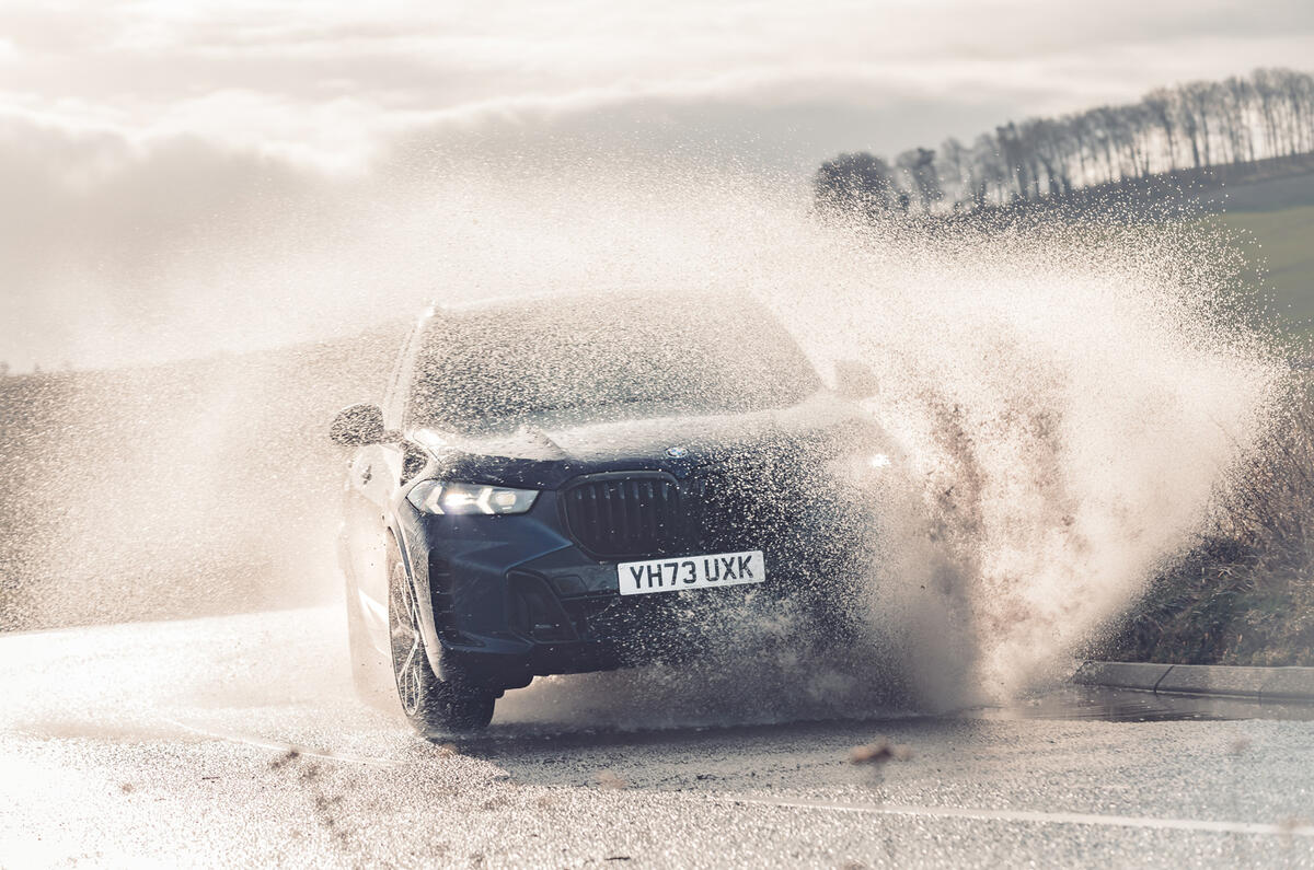 BMW X5 big front splash BMW X5 big front splash