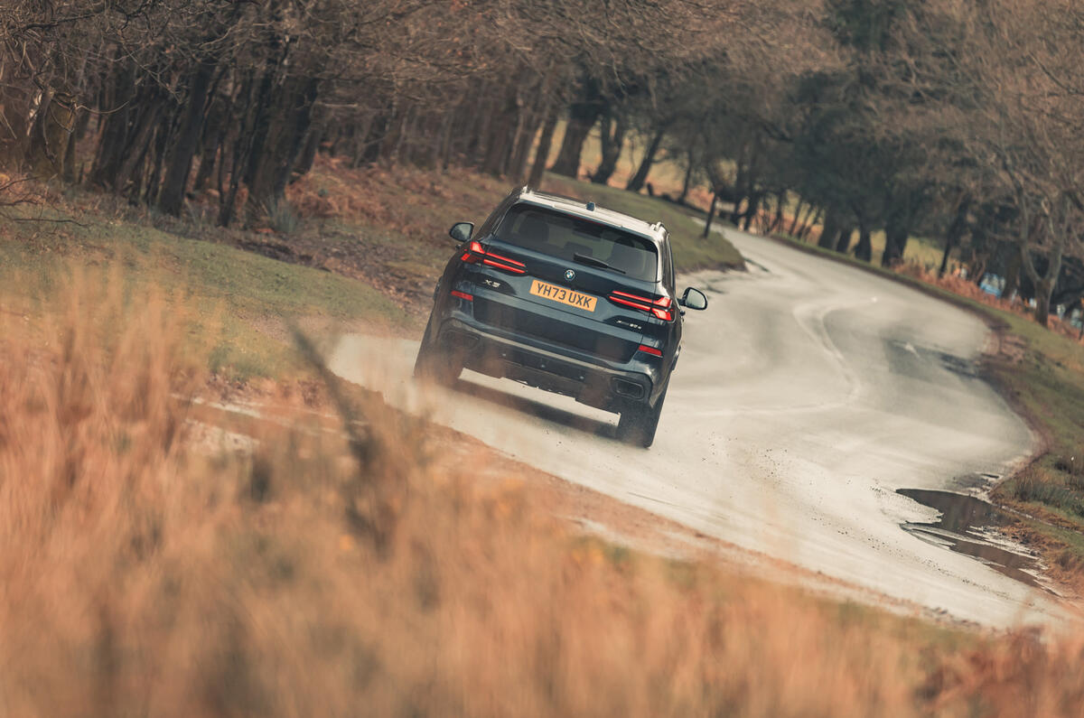 BMW X5 rear distance shot BMW X5 rear distance shot
