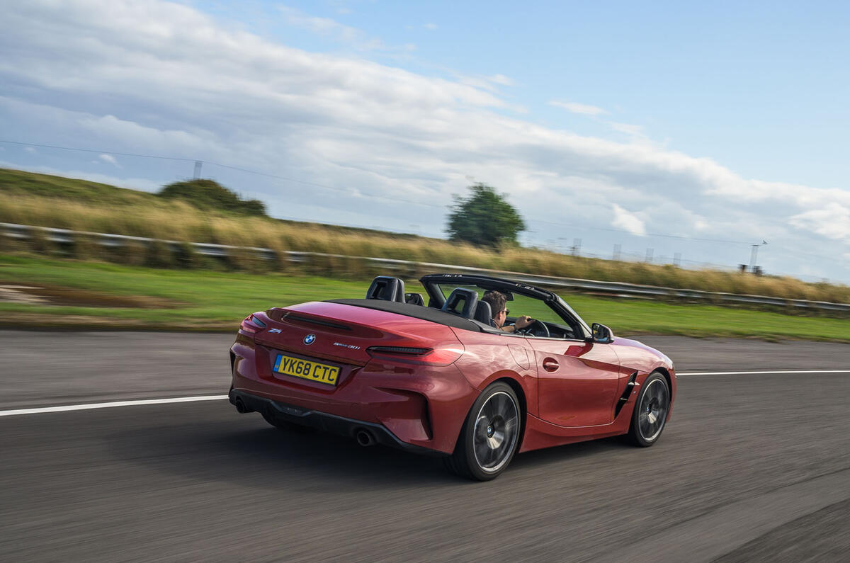 BMW Z4 long-term review - on circuit rear
