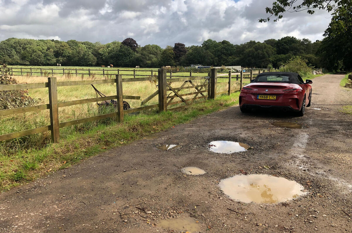 BMW Z4 long-term review - potholes