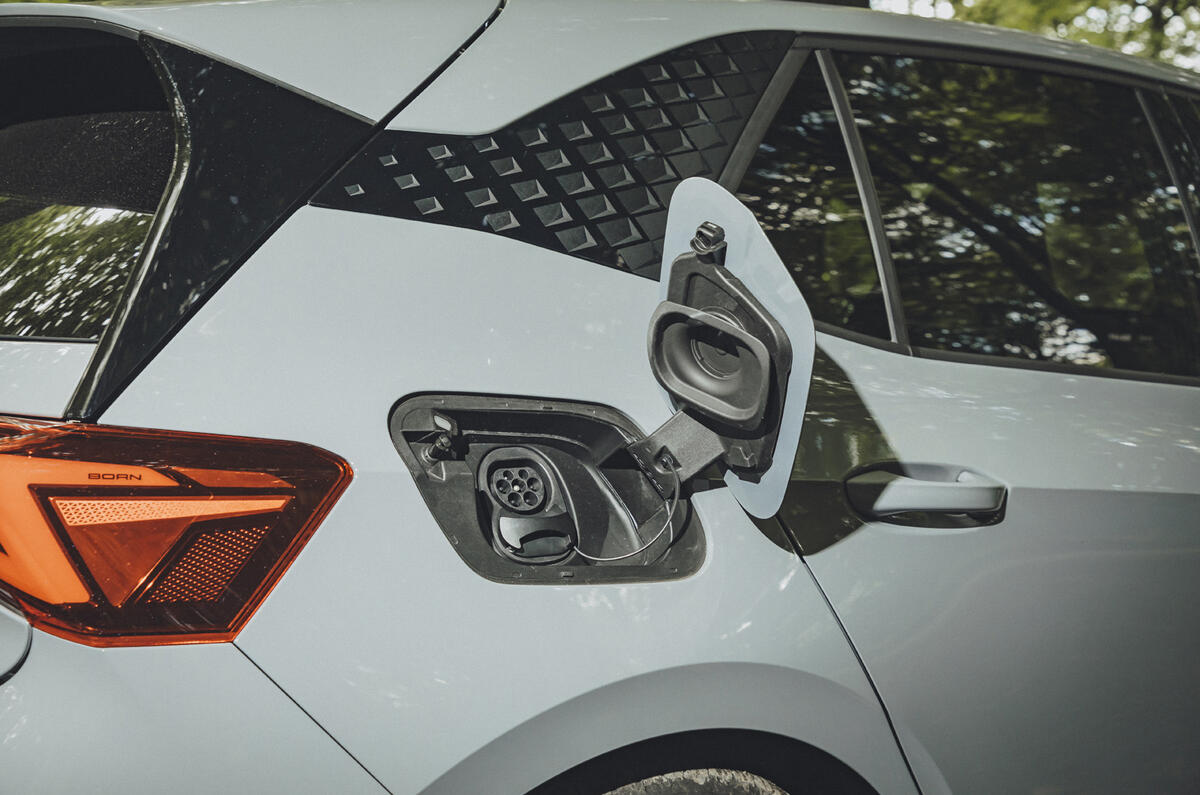 Cupra Born long term test charging flap Cupra Born long term test charging flap