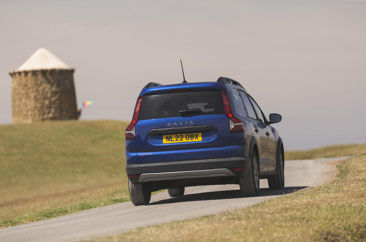 Dacia Jogger rear on road