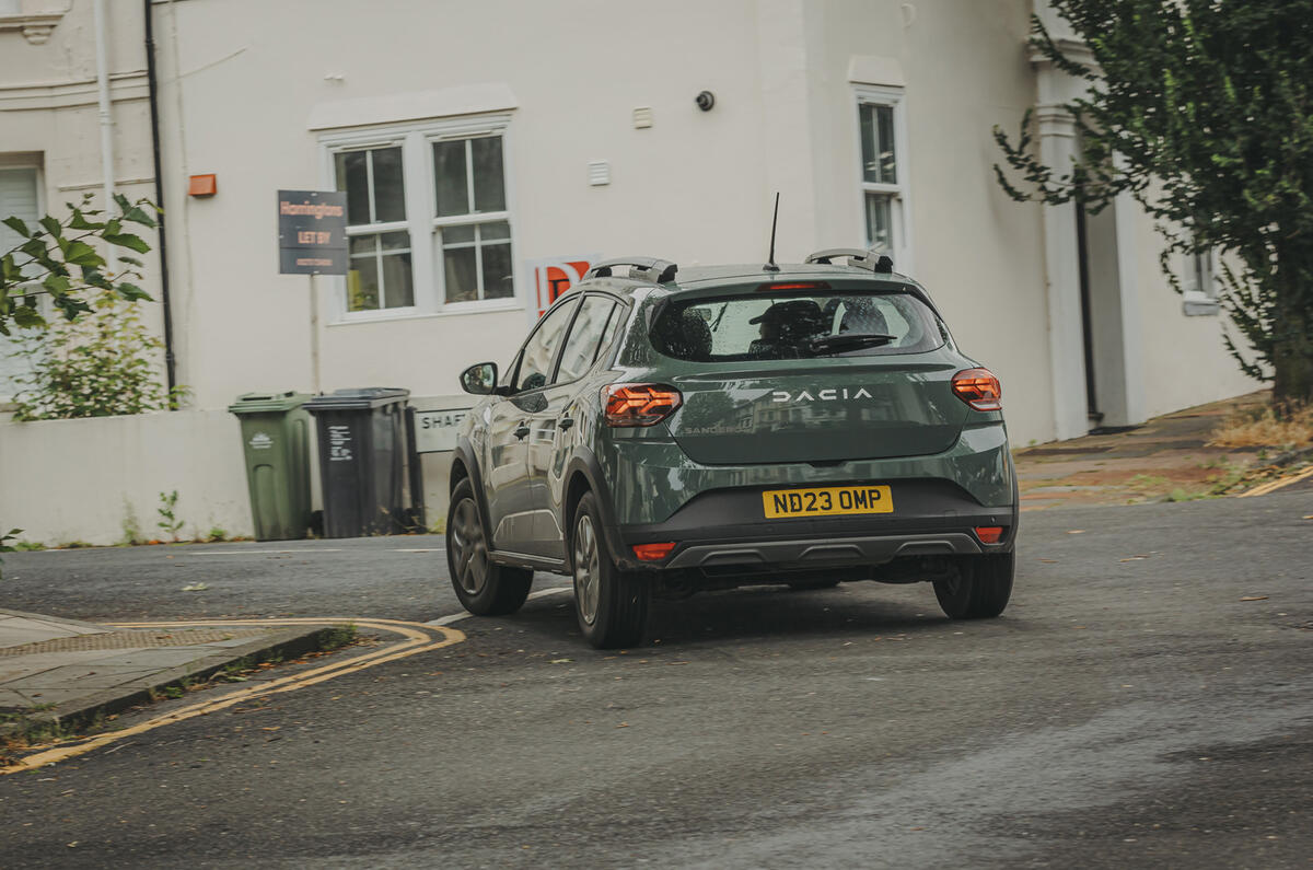 Dacia Sandero rear cornering Dacia Sandero rear cornering