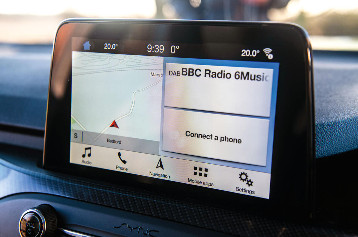 Ford Focus 2019 long-term review - infotainment above dashboard