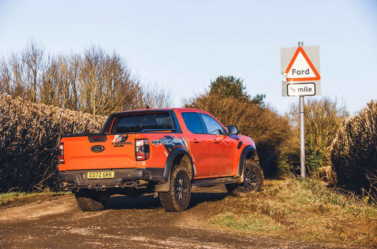 Ford Ranger Raptor at a ford sign Ford Ranger Raptor at a ford sign