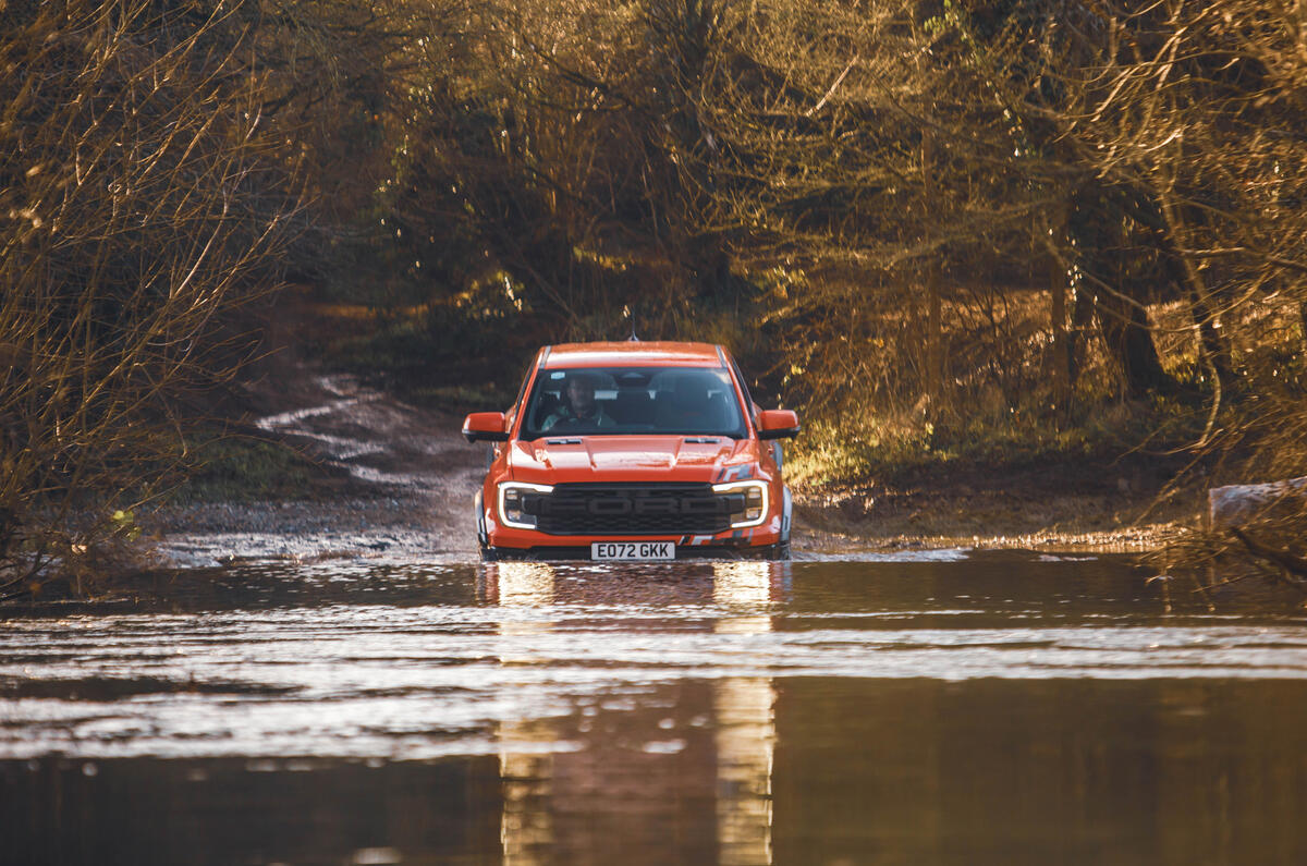 Ford Ranger Raptor fording Ford Ranger Raptor fording