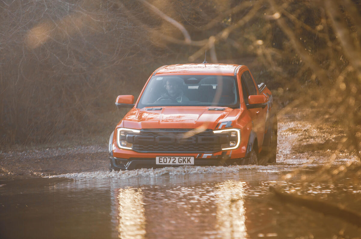 Ford Ranger Raptor wading Ford Ranger Raptor wading