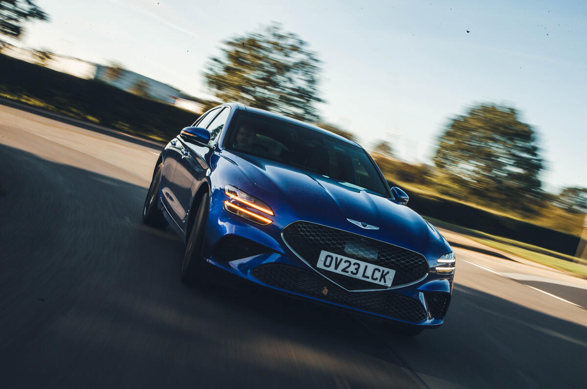 Genesis G70 dynamic cornering Genesis G70 dynamic cornering