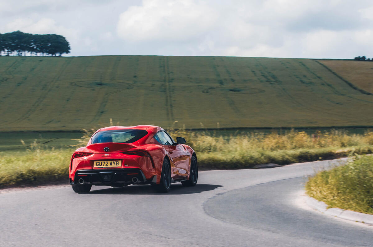 GR SUpra cornering from distance GR SUpra cornering from distance