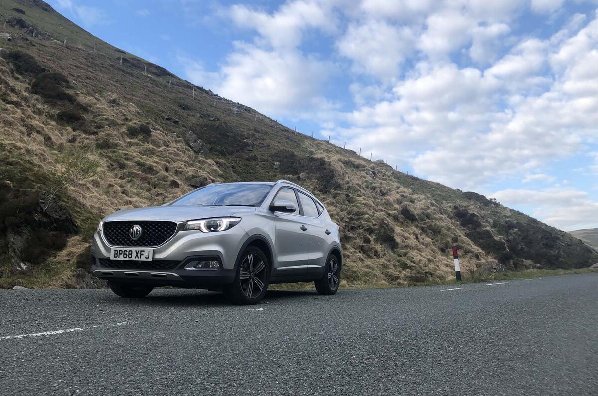 MG ZS 2019 long-term review - parked on a B-road