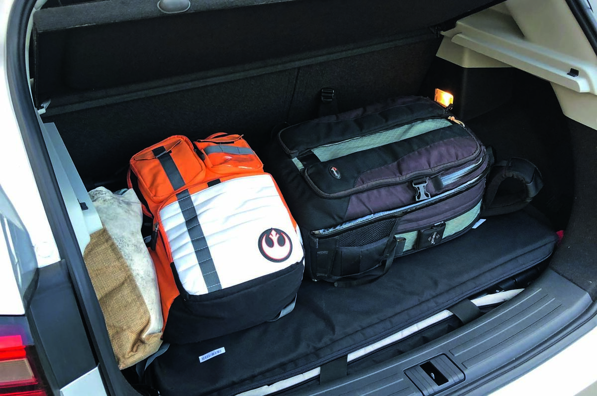 MG ZS 2019 long-term review - boot full of luggage