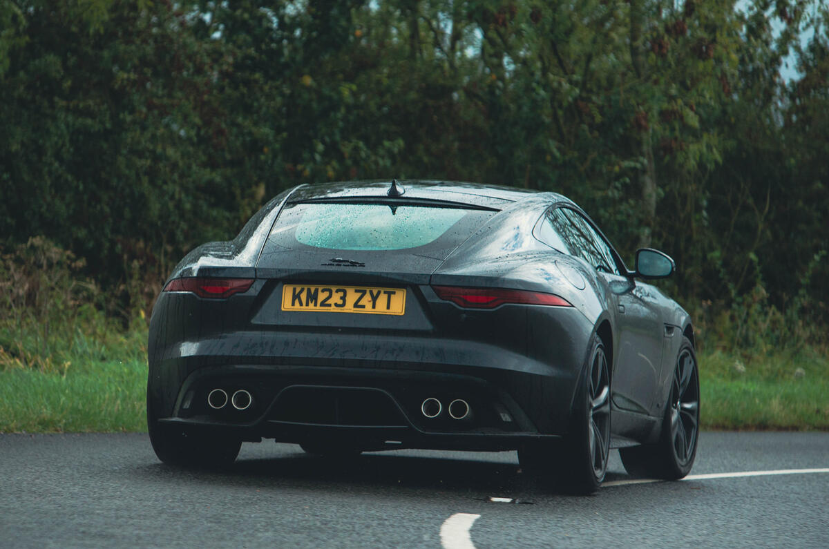 Jaguar F Type rear lead cornering Jaguar F Type rear lead cornering