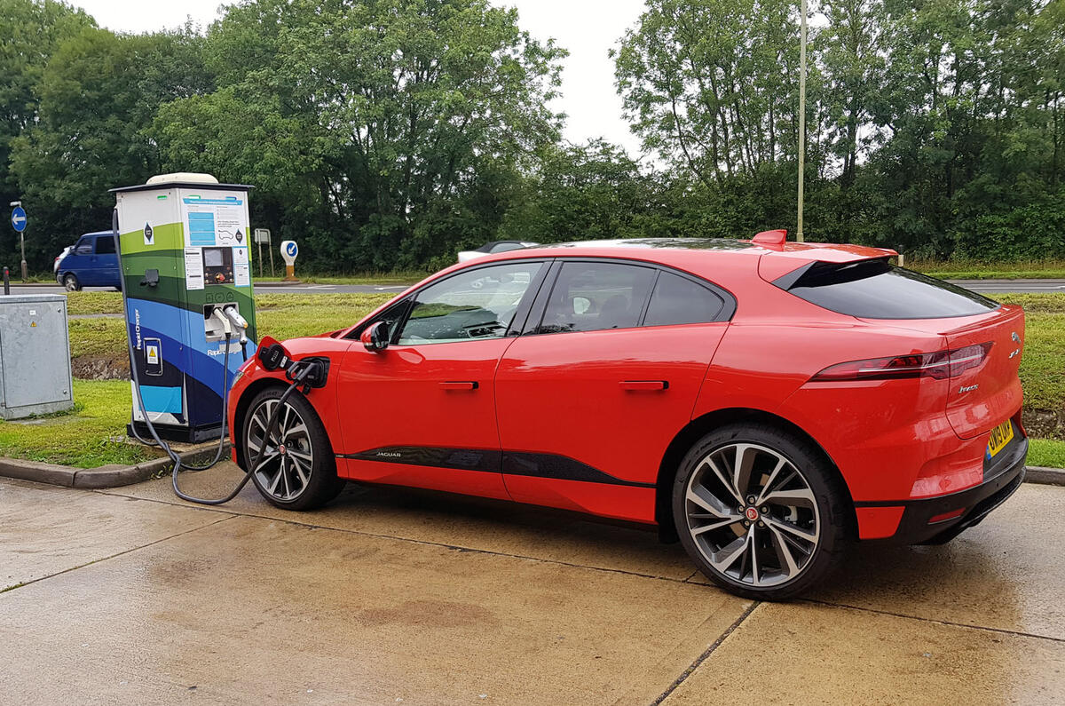 Jaguar I-Pace 2019 long-term test review - motorway charging