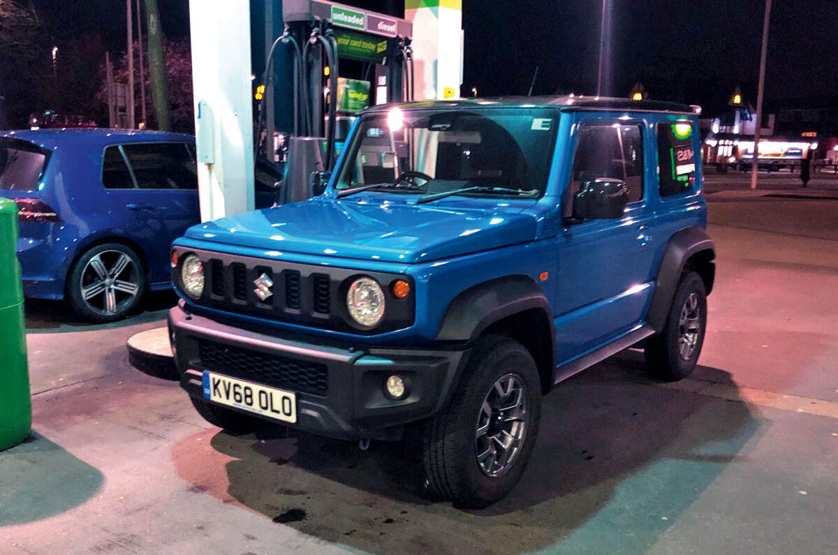 Suzuki Jimny 2019 long-term review - having a drink Suzuki Jimny 2019 long-term review - having a drink