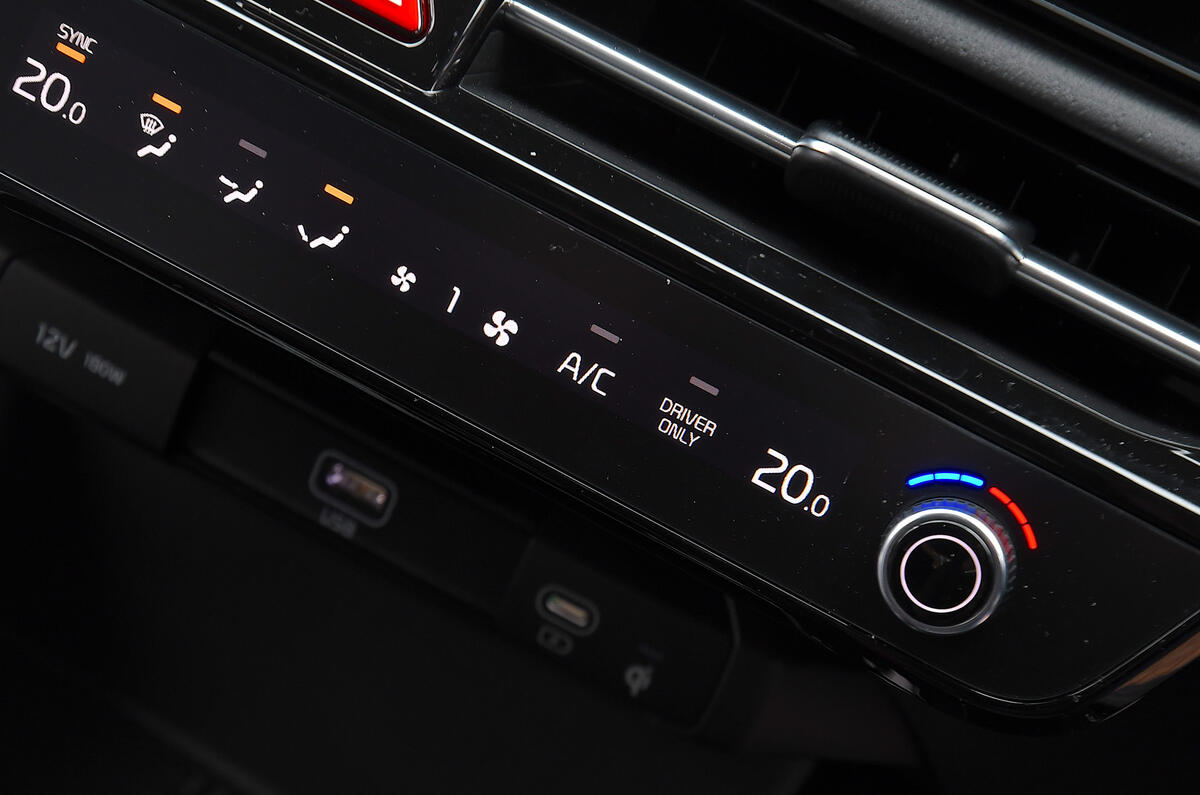 Kia Niro EV control panel Kia Niro EV control panel