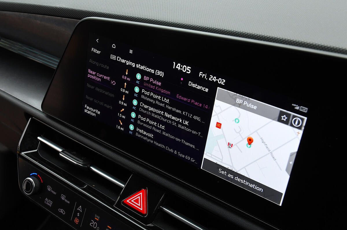 Kia Niro infotainment Kia Niro infotainment