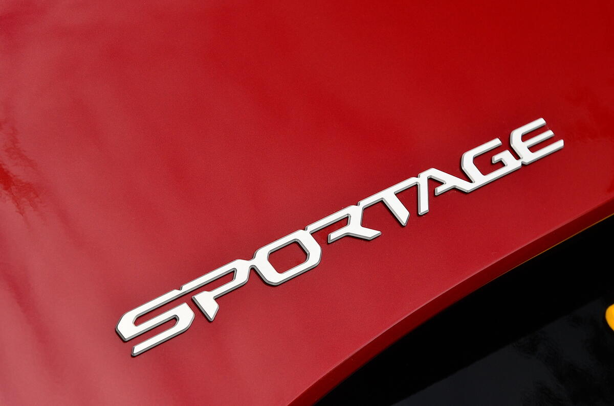 Kia Sportage badge Kia Sportage badge